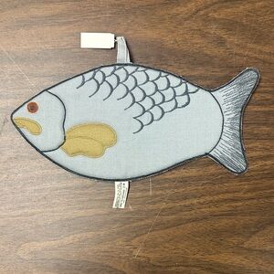 Gray Fish-Shaped Hot Pad 1983 Vintage
